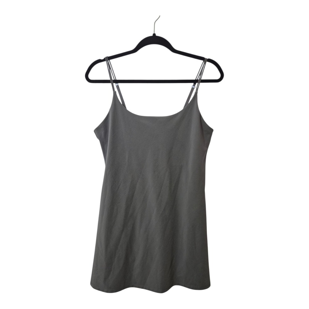Abercrombie & Fitch Charcoal Gray Mini Slip Dress